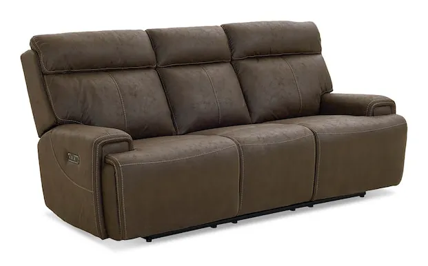 Bassett Club Level 3535-P62J Nathan Power Reclining Sofa - Nathan Java Bassett Club Level 3535-P62J Nathan Power Reclining Sofa - Nathan Java