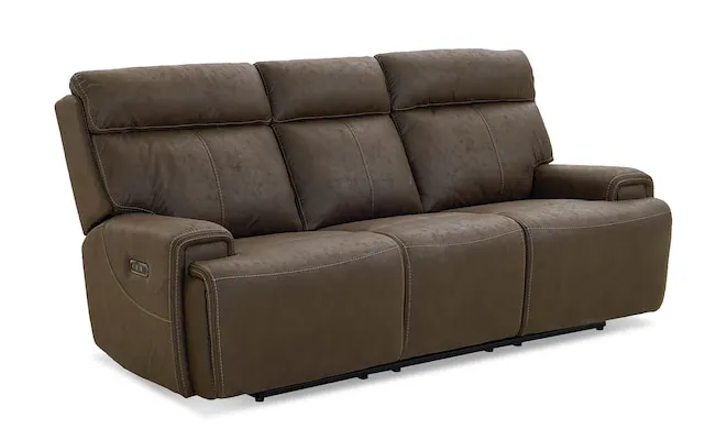 Bassett Club Level 3535-P62J Nathan Power Reclining Sofa - Nathan Java Bassett Club Level 3535-P62J Nathan Power Reclining Sofa - Nathan Java