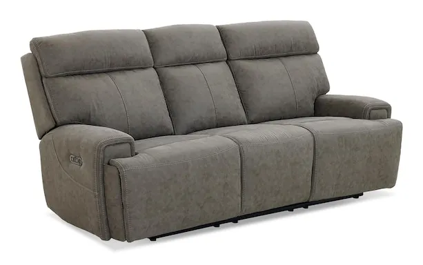 Bassett Club Level 3535-P62S Nathan Power Reclining Sofa - Nathan Shadow Bassett Club Level 3535-P62S Nathan Power Reclining Sofa - Nathan Shadow