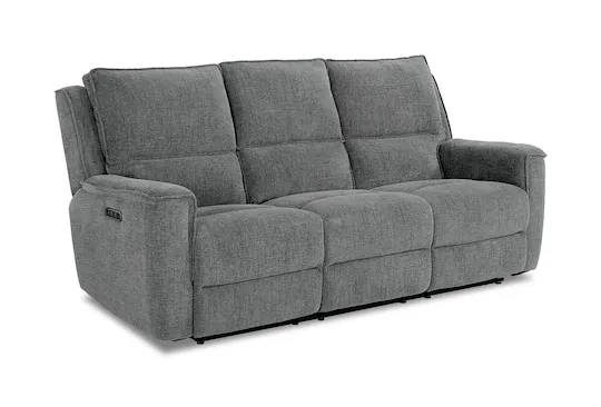 Bassett Club Level 3537-P62F Calvin Power Reclining Sofa - Calvin Forest Bassett Club Level 3537-P62F Calvin Power Reclining Sofa - Calvin Forest