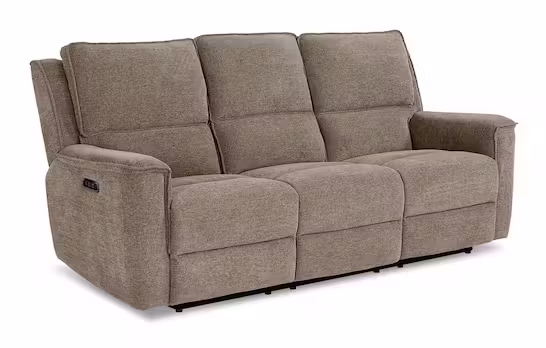 Bassett Club Level 3537-P62P Calvin Power Reclining Sofa - Calvin Pecan Bassett Club Level 3537-P62P Calvin Power Reclining Sofa - Calvin Pecan