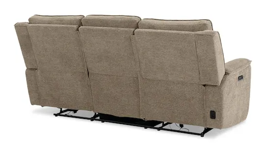 Bassett Club Level 3537-P62P Calvin Power Reclining Sofa - Calvin Pecan Bassett Club Level 3537-P62P Calvin Power Reclining Sofa - Calvin Pecan