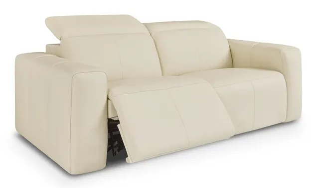 Bassett Club Level 3734-P42A Airy Leather Power Reclining Loveseat - Airy Antelope Bassett Club Level 3734-P42A Airy Leather Power Reclining Loveseat - Airy Antelope
