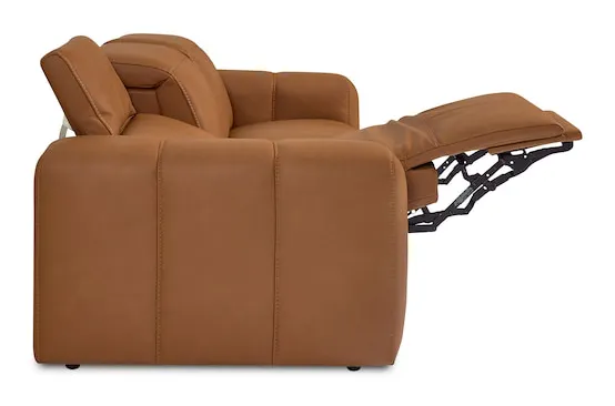 Bassett Club Level 3734-P62A Airy Leather Power Reclining Sofa - Airy Antelope Bassett Club Level 3734-P62A Airy Leather Power Reclining Sofa - Airy Antelope