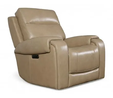 Bassett Club Level 3760-P0C Avery Leather Zero Gravity Power Recliner - Avery Champagne Bassett Club Level 3760-P0C Avery Leather Zero Gravity Power Recliner - Avery Champagne