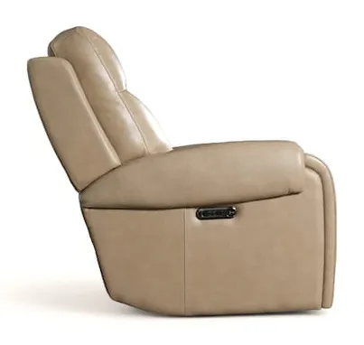 Bassett Club Level 3760-P0C Avery Leather Zero Gravity Power Recliner - Avery Champagne Bassett Club Level 3760-P0C Avery Leather Zero Gravity Power Recliner - Avery Champagne