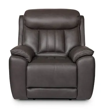 Bassett Club Level 3762-P0TG Benson Leather Zero Gravity Power Recliner - Benson Tuscan Gunmetal Bassett Club Level 3762-P0TG Benson Leather Zero Gravity Power Recliner - Benson Tuscan Gunmetal