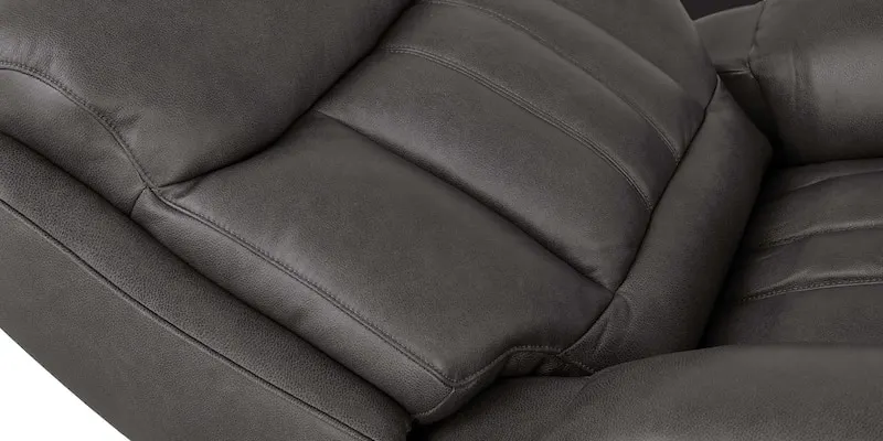 Bassett Club Level 3762-P42TG Benson Leather Power Reclining Loveseat - Benson Tuscan Gunmetal Bassett Club Level 3762-P42TG Benson Leather Power Reclining Loveseat - Benson Tuscan Gunmetal