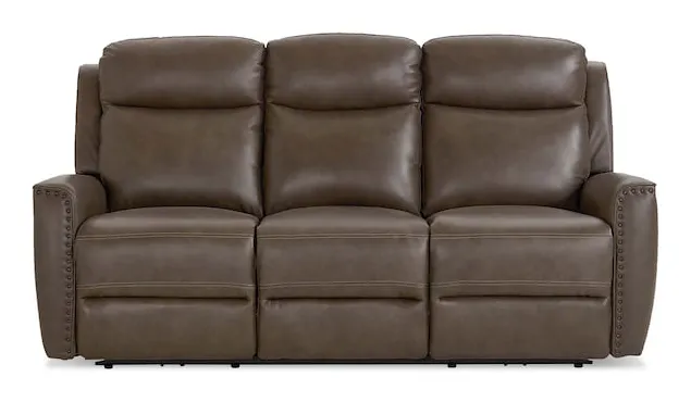 Bassett Club Level 3793-P62S Douglas Leather Power Reclining Sofa - Douglas Sable Bassett Club Level 3793-P62S Douglas Leather Power Reclining Sofa - Douglas Sable