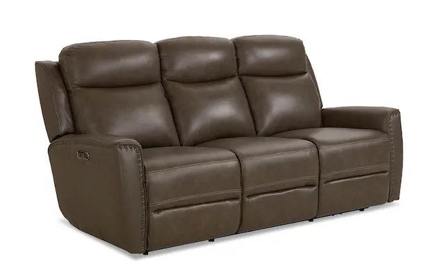 Bassett Club Level 3793-P62S Douglas Leather Power Reclining Sofa - Douglas Sable Bassett Club Level 3793-P62S Douglas Leather Power Reclining Sofa - Douglas Sable