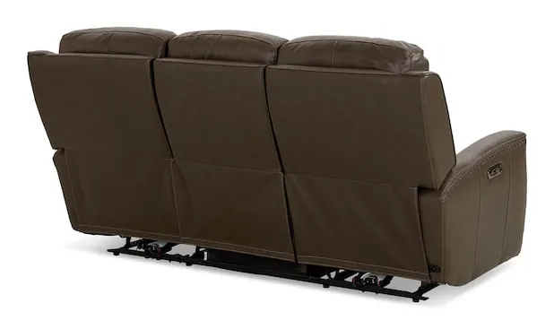 Bassett Club Level 3793-P62S Douglas Leather Power Reclining Sofa - Douglas Sable Bassett Club Level 3793-P62S Douglas Leather Power Reclining Sofa - Douglas Sable