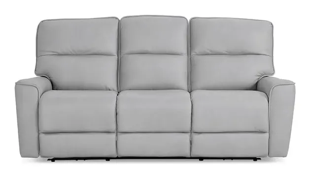 Bassett Club Level 3797-P62M Kenneth Leather Power Reclining Sofa - Kenneth Mist Bassett Club Level 3797-P62M Kenneth Leather Power Reclining Sofa - Kenneth Mist