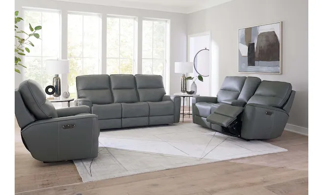 Bassett Club Level 3797-P0G Kenneth Leather Zero Gravity Power Recliner - Kenneth Gunmetal Bassett Club Level 3797-P0G Kenneth Leather Zero Gravity Power Recliner - Kenneth Gunmetal