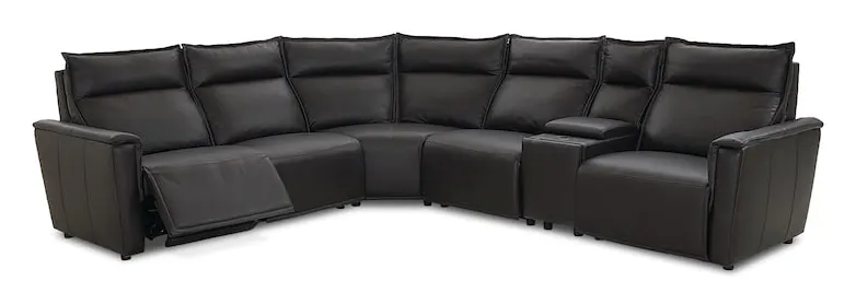 Bassett Club Level 3799-MSECTE Chauncey Leather Power Reclining Sectional - Chauncey Expresso Bassett Club Level 3799-MSECTE Chauncey Leather Power Reclining Sectional - Chauncey Expresso