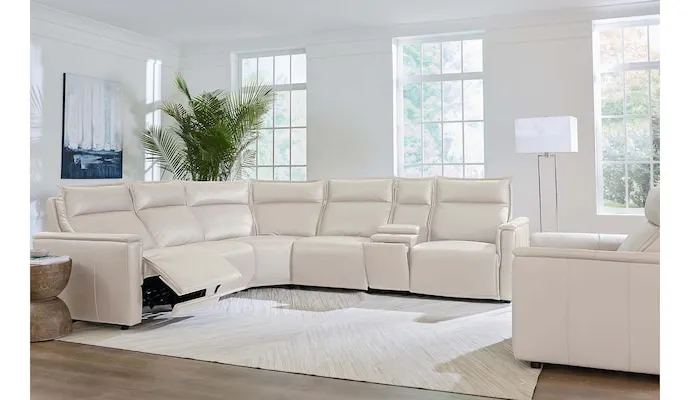 Bassett Club Level 3799-P0V Chauncey Leather Zero Gravity Power Recliner - Chauncey Vanilla Bassett Club Level 3799-P0V Chauncey Leather Zero Gravity Power Recliner - Chauncey Vanilla