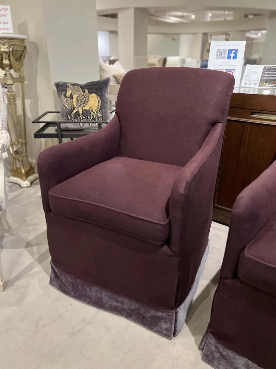 Hickory Chair HC2605-19/220 Lindsay Chair W/ Casters Hickory Chair HC2605-19/220 Lindsay Chair W/ Casters
