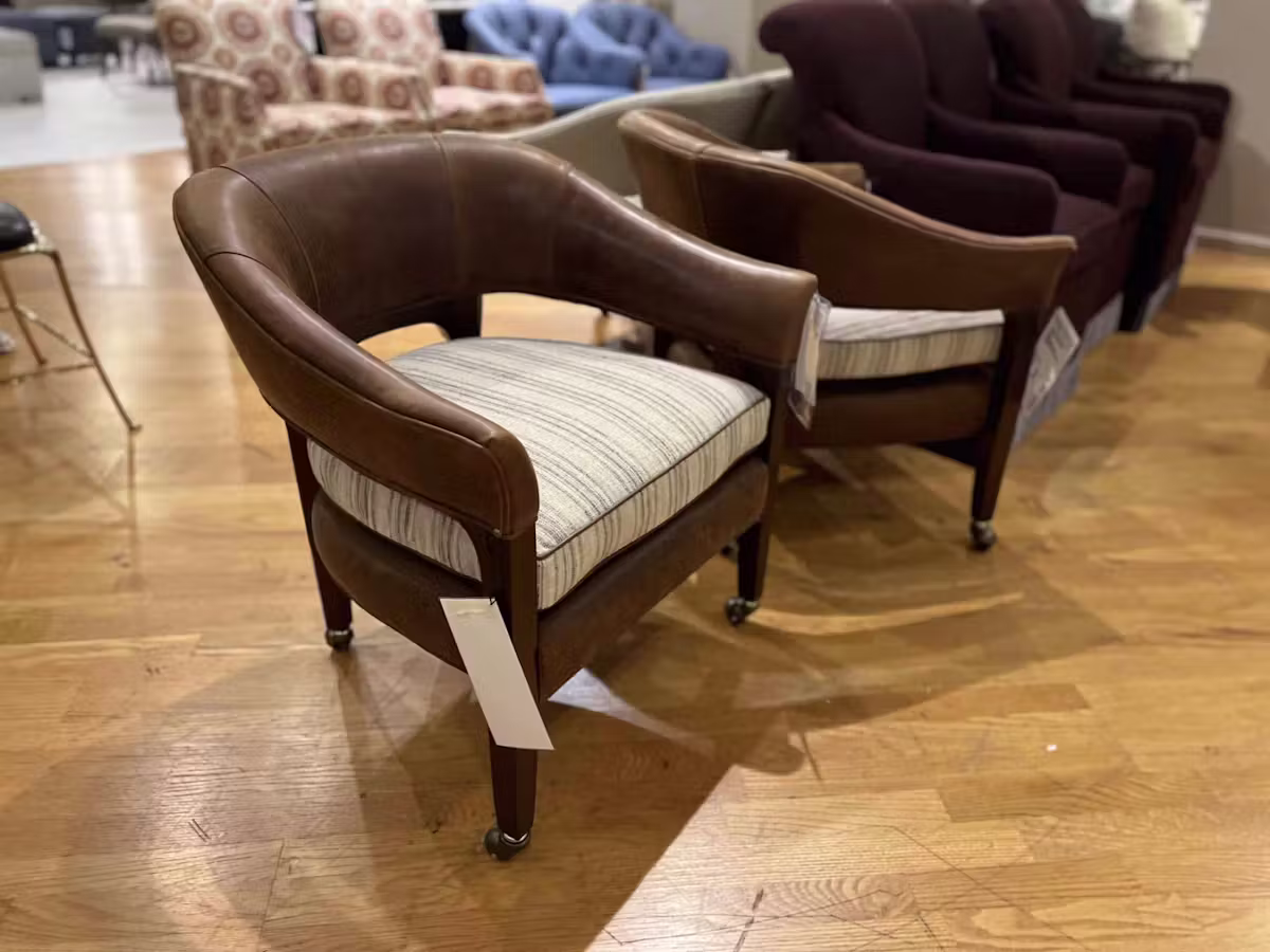 Hancock and Moore 6943-1-C/455,456 Jude Game Chair With Casters Hancock and Moore 6943-1-C/455,456 Jude Game Chair With Casters