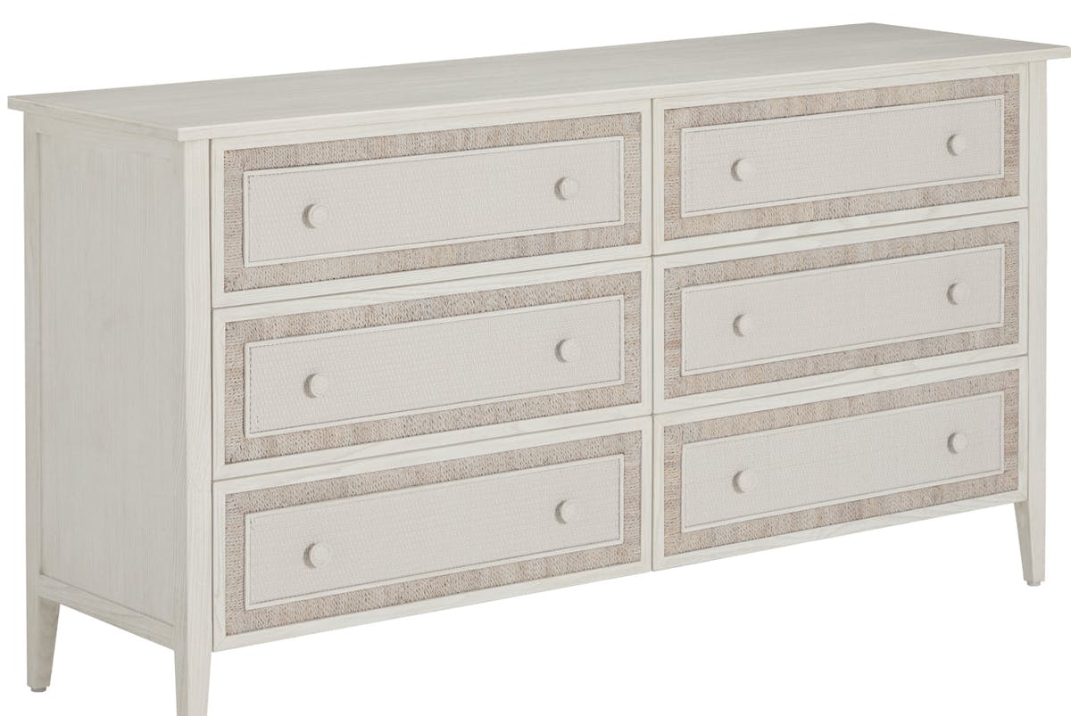 Gabby Home SCH-176043 Grand Bermuda Sungkai Wood Dresser - 6 Drawers, Whitewash Gabby Home SCH-176043 Grand Bermuda Sungkai Wood Dresser - 6 Drawers, Whitewash