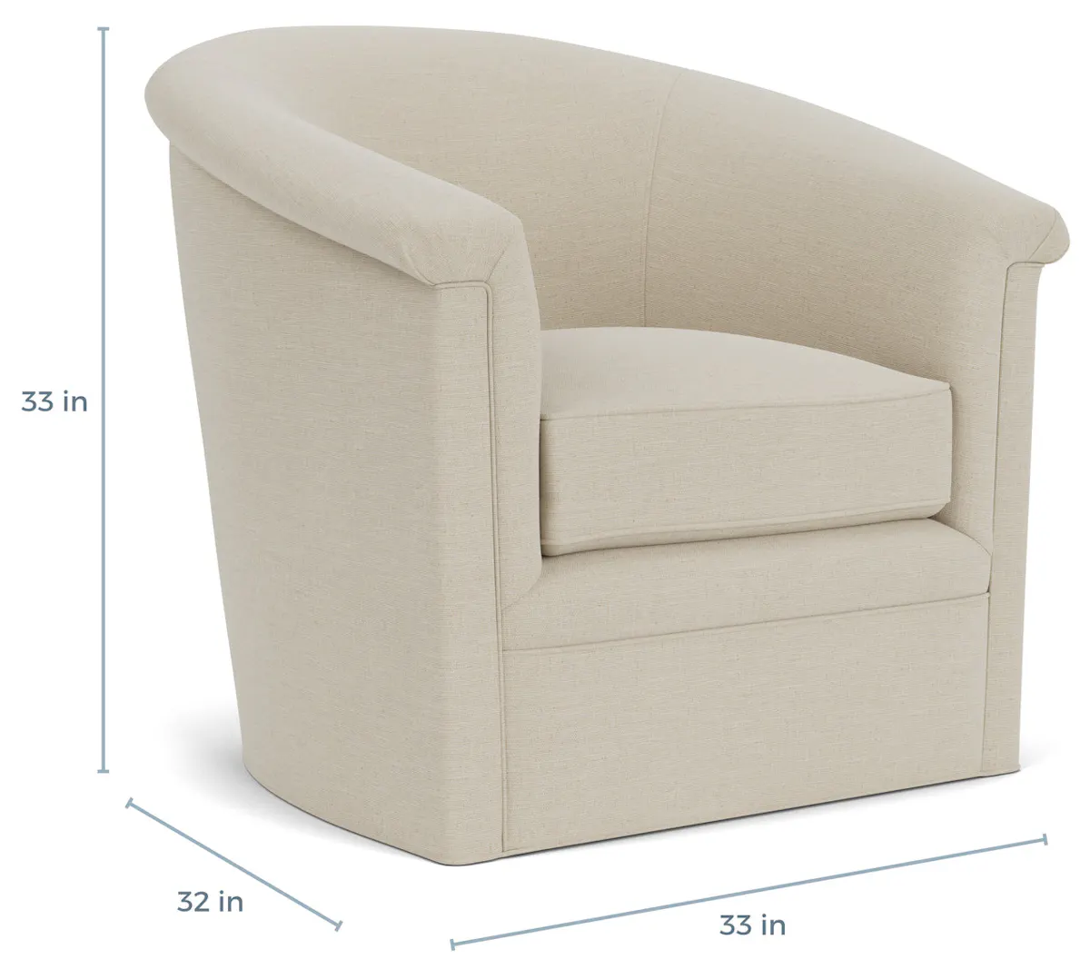 Gabby Home SCH-843 Barclay Upholstered Swivel Chair- Rollover Arms Gabby Home SCH-843 Barclay Upholstered Swivel Chair- Rollover Arms