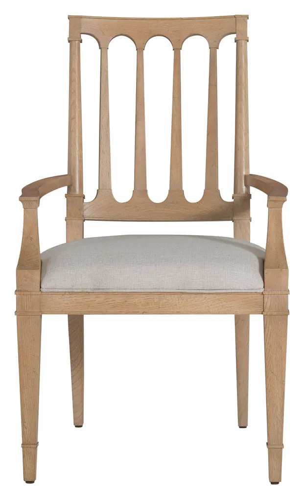 Gabby Home SCH-175993 Mathis Wood Sculpted Back Dining Arm Chair - Rustic French Oak Gabby Home SCH-175993 Mathis Wood Sculpted Back Dining Arm Chair - Rustic French Oak