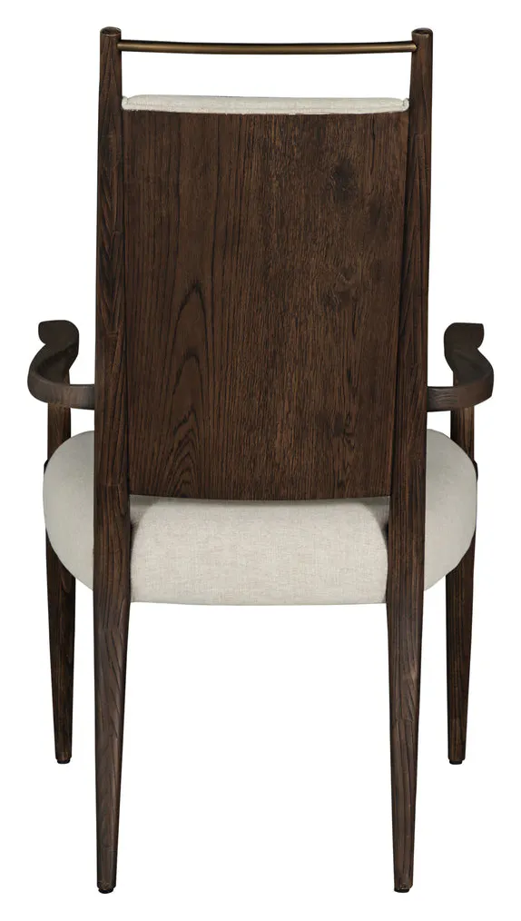 Gabby Home SCH-175987 Highland Oak High Back Dining Arm Chair - Dusk Gabby Home SCH-175987 Highland Oak High Back Dining Arm Chair - Dusk