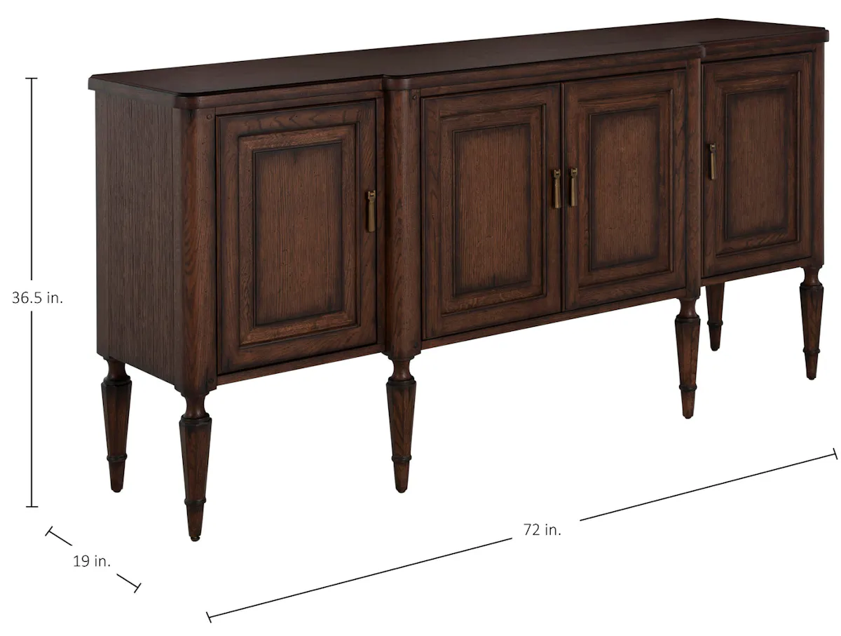 Gabby Home SCH-176051 Mathis Wood Sideboard - 3 Shelves, Rustic Antique Oak Gabby Home SCH-176051 Mathis Wood Sideboard - 3 Shelves, Rustic Antique Oak