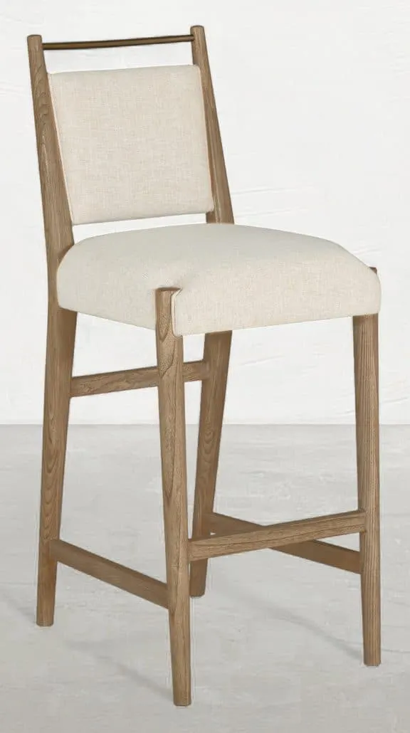 Gabby Home SCH-176006 Highland Oak Reclined Back Bar Stool – Dawn