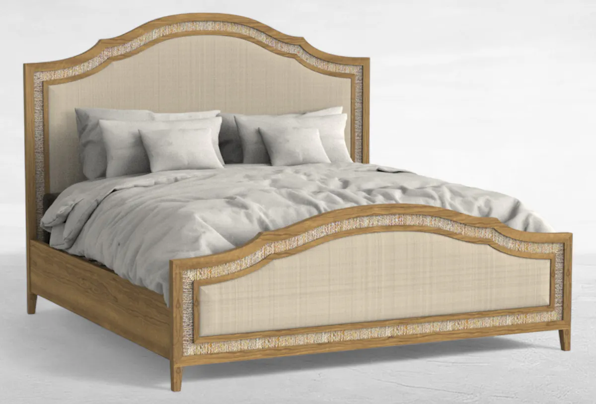 Gabby Home SCH-176065 Grand Bermuda Sungkai Wood Classic Bed - King, Sandbar Gabby Home SCH-176065 Grand Bermuda Sungkai Wood Classic Bed - King, Sandbar