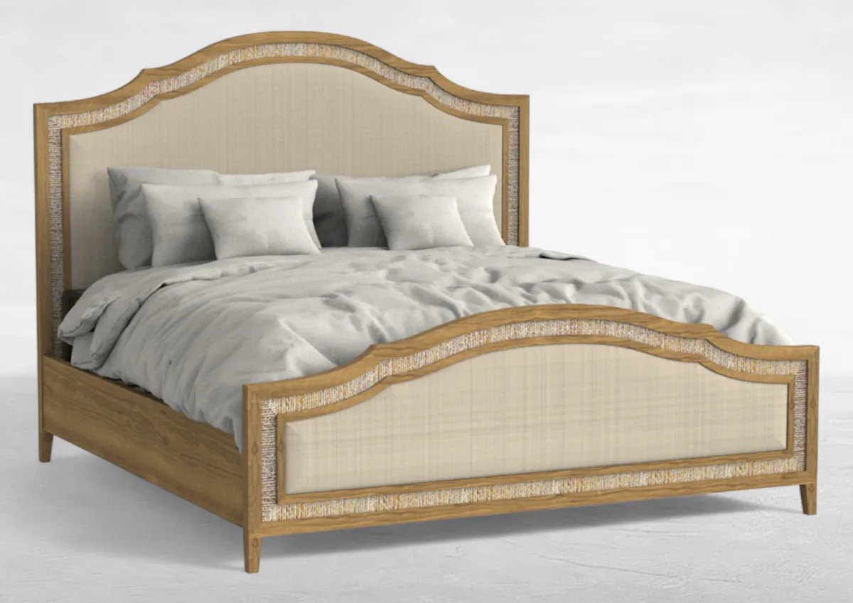 Gabby Home SCH-176065 Grand Bermuda Sungkai Wood Classic Bed - King, Sandbar Gabby Home SCH-176065 Grand Bermuda Sungkai Wood Classic Bed - King, Sandbar