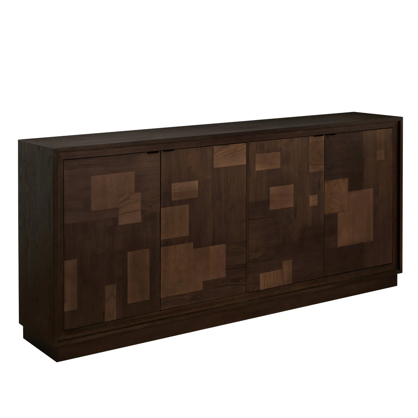 Gabby Home SCH-176049 Elwood Assorted Wood Sideboard – 4 Shelves, Dusk