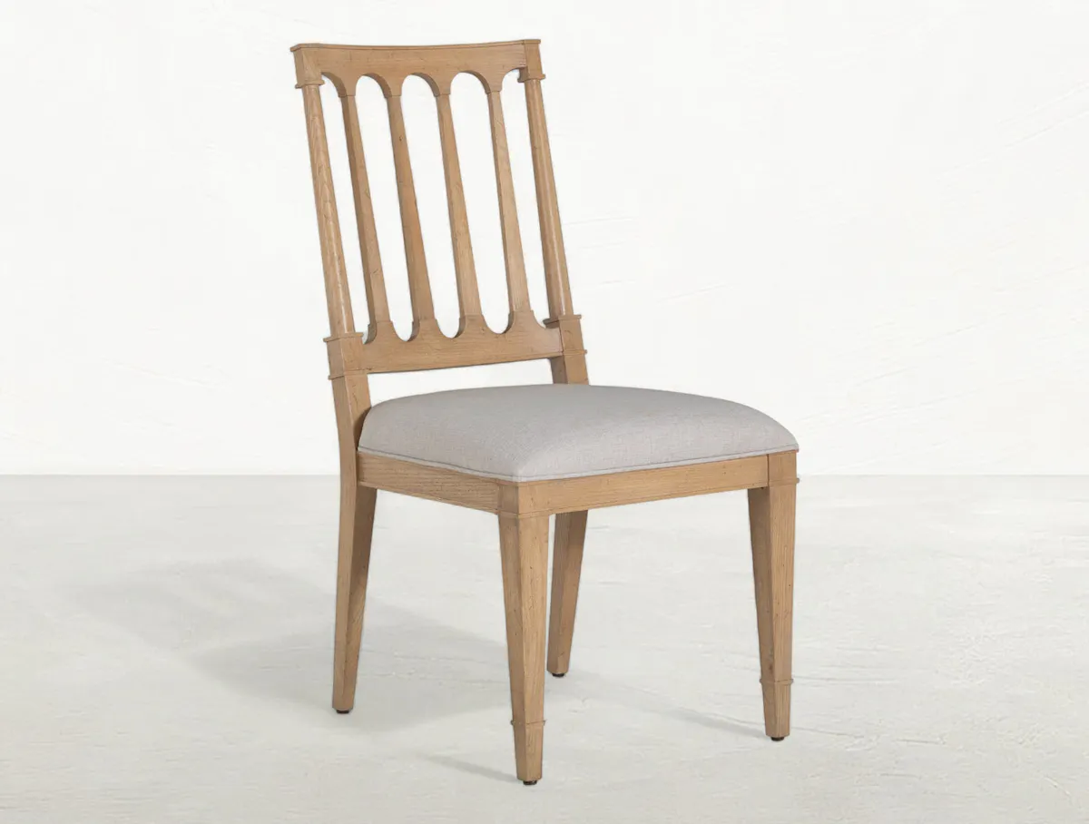 Gabby Home SCH-175995 Mathis Wood Sculpted Back Dining Side Chair - Rustic French Oak Gabby Home SCH-175995 Mathis Wood Sculpted Back Dining Side Chair - Rustic French Oak