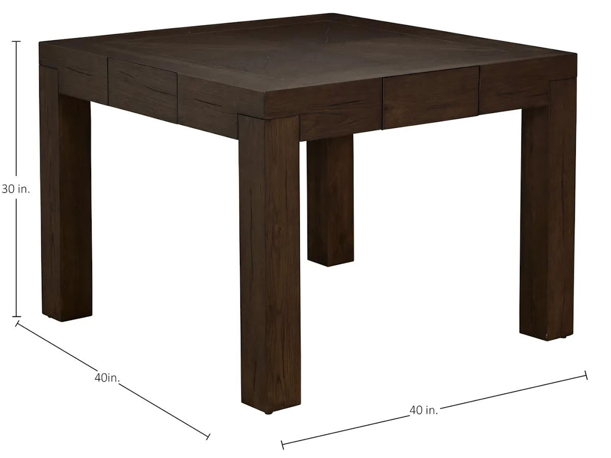 Gabby Home SCH-175971 Highland Oak Square Legged Dining Table - Dusk Gabby Home SCH-175971 Highland Oak Square Legged Dining Table - Dusk