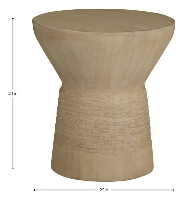 Gabby Home SCH-175951 Somara Mango Wood Circle Pedestal End Table Gabby Home SCH-175951 Somara Mango Wood Circle Pedestal End Table