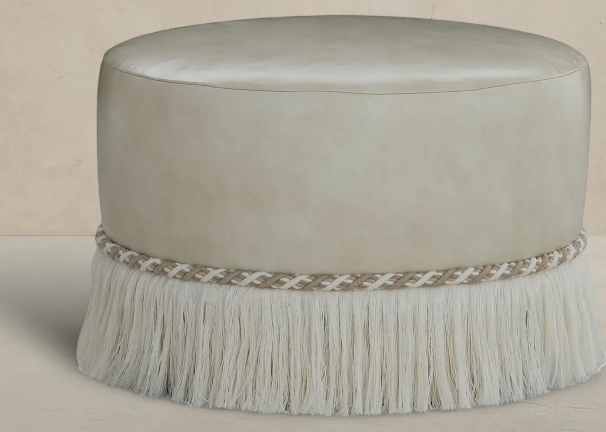 Gabby Home SCH-3110P Siren Fringe Upholstered Pouf Gabby Home SCH-3110P Siren Fringe Upholstered Pouf