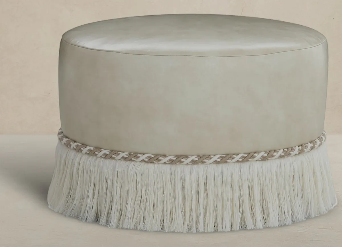 Gabby Home SCH-3110P Siren Fringe Upholstered Pouf Gabby Home SCH-3110P Siren Fringe Upholstered Pouf