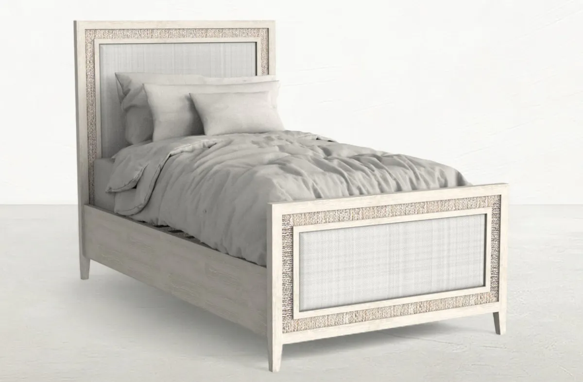 Gabby Home SCH-176090 Grand Bermuda Twin Bed - Whitewash Gabby Home SCH-176090 Grand Bermuda Twin Bed - Whitewash