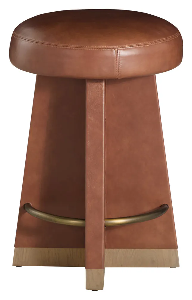 Gabby Home SCH-176002 Plateau Leather Swivel Counter Stool - Dawn Gabby Home SCH-176002 Plateau Leather Swivel Counter Stool - Dawn