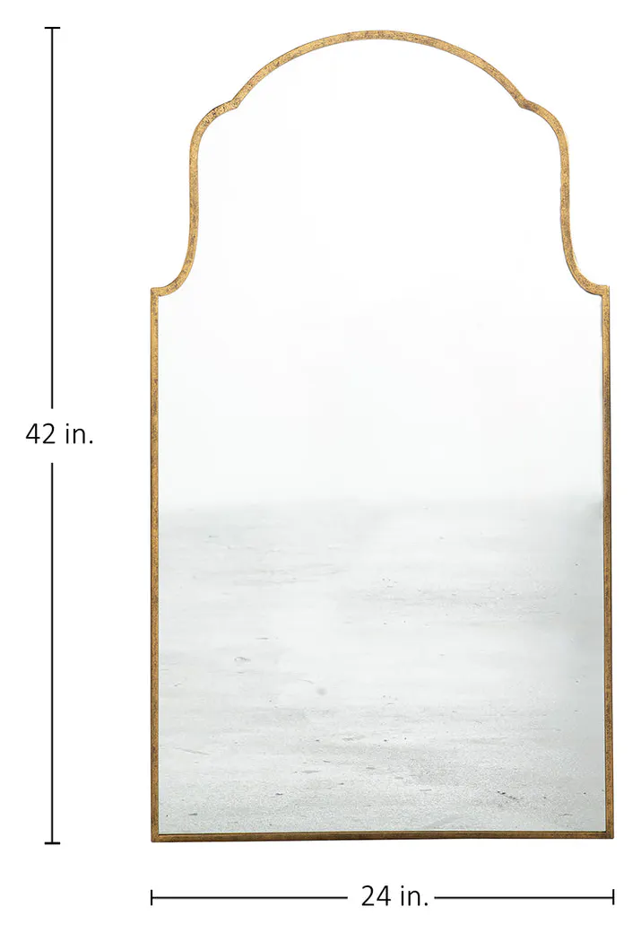 Gabby Home SCH-170145 Pauline Arch Vanity Mirror - Gilded Gold Gabby Home SCH-170145 Pauline Arch Vanity Mirror - Gilded Gold