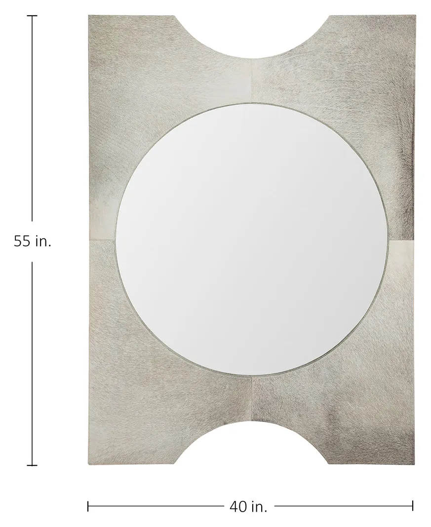Gabby Home SCH-175028 Oakley Circle Accent Mirror - Natural Ivory Gabby Home SCH-175028 Oakley Circle Accent Mirror - Natural Ivory