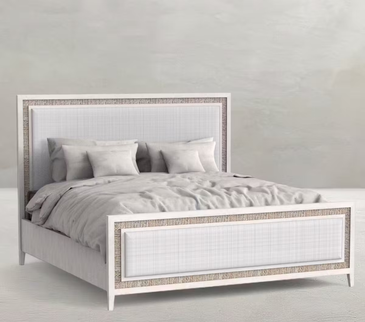 Gabby Home SCH-176078 Grand Bermuda Sungkai Wood Bed - Queen, Whitewash Gabby Home SCH-176078 Grand Bermuda Sungkai Wood Bed - Queen, Whitewash