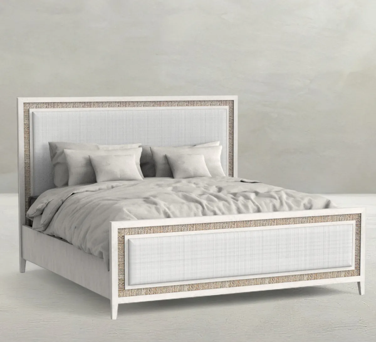 Gabby Home SCH-176078 Grand Bermuda Sungkai Wood Bed - Queen, Whitewash Gabby Home SCH-176078 Grand Bermuda Sungkai Wood Bed - Queen, Whitewash