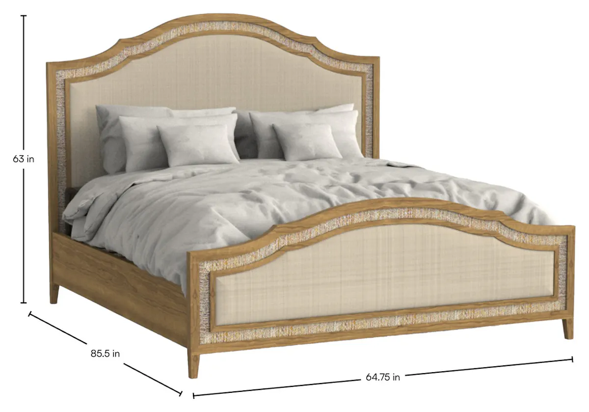 Gabby Home SCH-176075 Grand Bermuda Sungkai Wood Classic Bed - Queen, Sandbar Gabby Home SCH-176075 Grand Bermuda Sungkai Wood Classic Bed - Queen, Sandbar