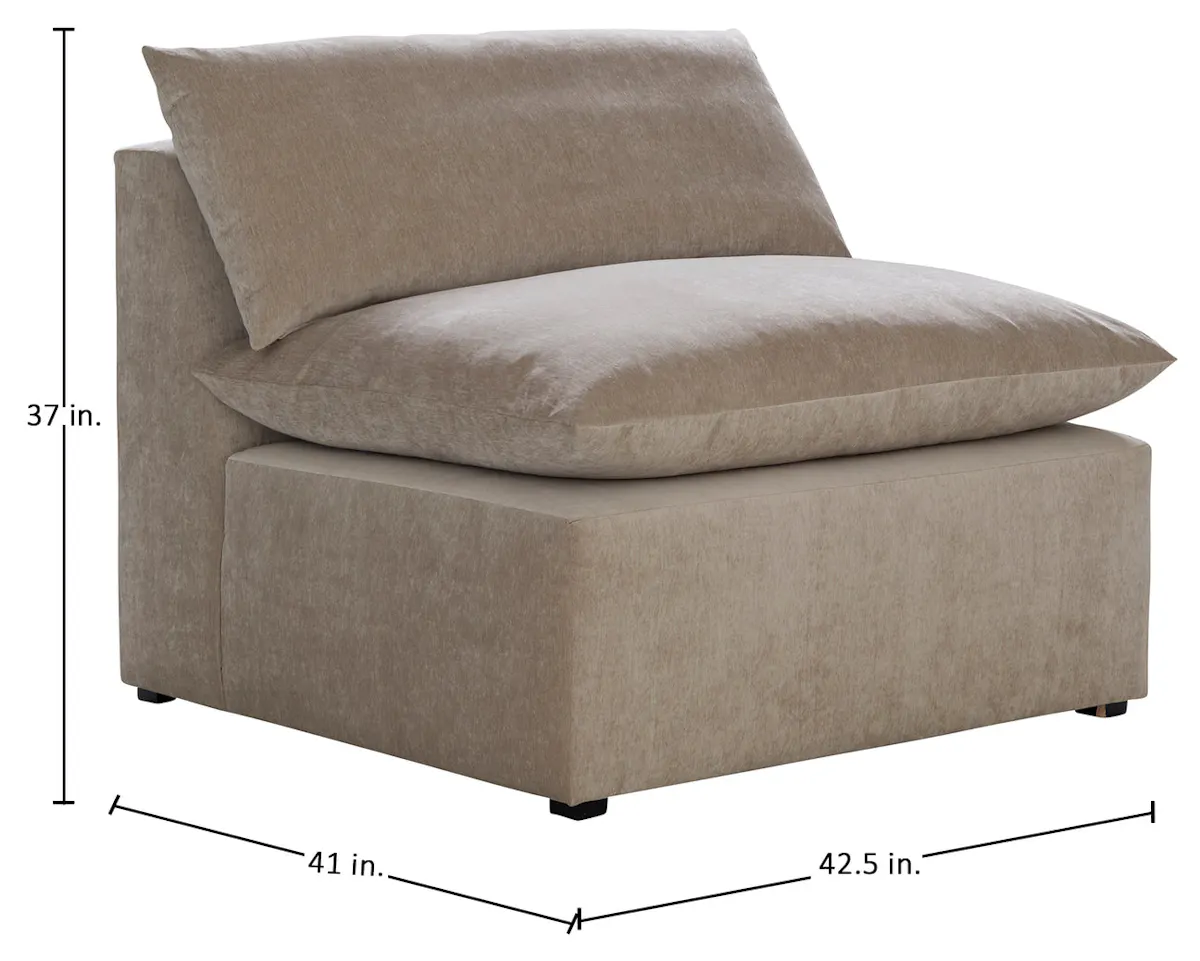 Gabby Home SCH-5963 Carrera Bay Upholstered Sectional Armless Chair Gabby Home SCH-5963 Carrera Bay Upholstered Sectional Armless Chair