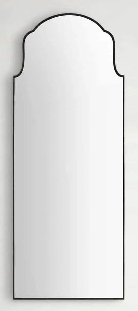 Gabby Home SCH-175691 Pauline Arch Vanity Mirror – Brushed Black