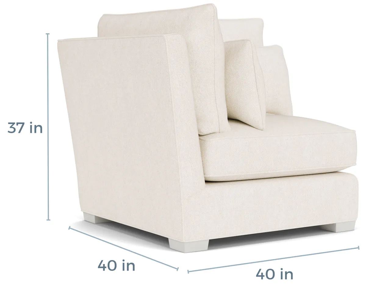 Gabby Home SCH-777 Westley Upholstered Sectional Corner, Shallow Seat - Left/Right Facing Gabby Home SCH-777 Westley Upholstered Sectional Corner, Shallow Seat - Left/Right Facing