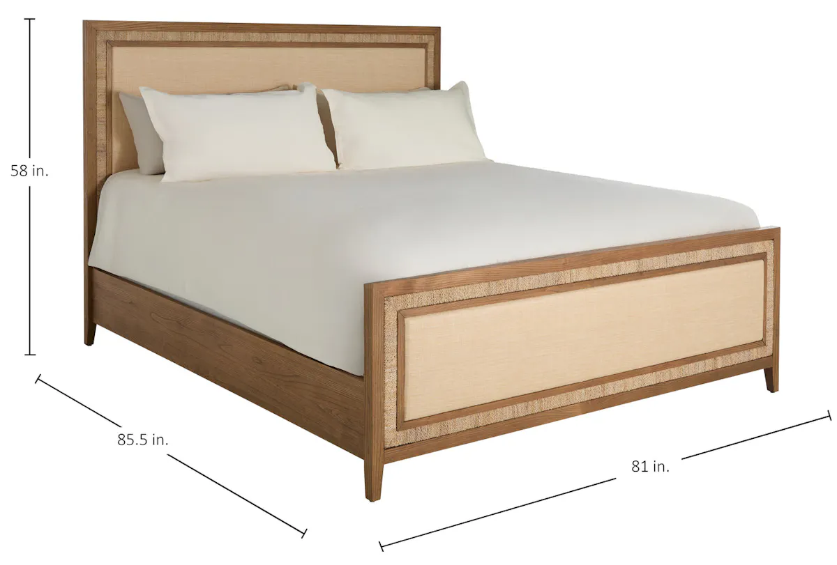 Gabby Home SCH-176066 Grand Bermuda Sungkai Wood Bed - King, Sandbar Gabby Home SCH-176066 Grand Bermuda Sungkai Wood Bed - King, Sandbar