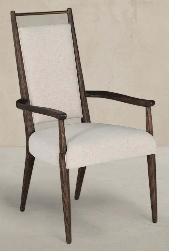 Gabby Home SCH-175987 Highland Oak High Back Dining Arm Chair – Dusk