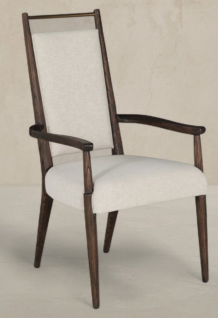 Gabby Home SCH-175987 Highland Oak High Back Dining Arm Chair - Dusk Gabby Home SCH-175987 Highland Oak High Back Dining Arm Chair - Dusk
