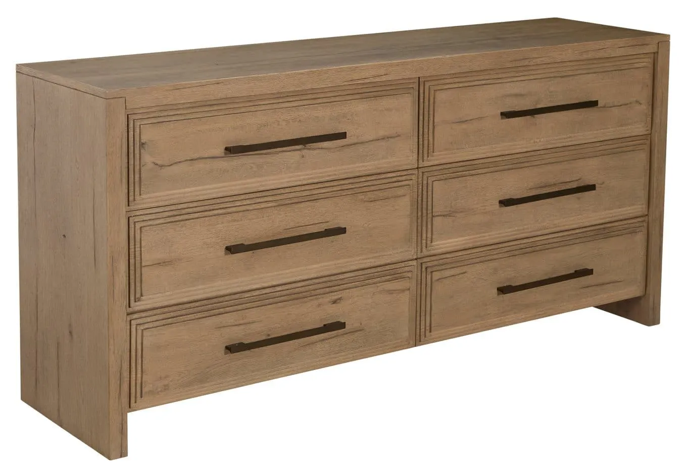 Gabby Home SCH-176045 Wren Oak Wood Dresser – 6 Drawers, Dawn