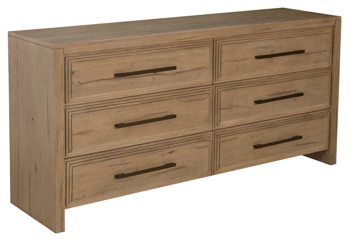Gabby Home SCH-176045 Wren Oak Wood Dresser - 6 Drawers, Dawn Gabby Home SCH-176045 Wren Oak Wood Dresser - 6 Drawers, Dawn